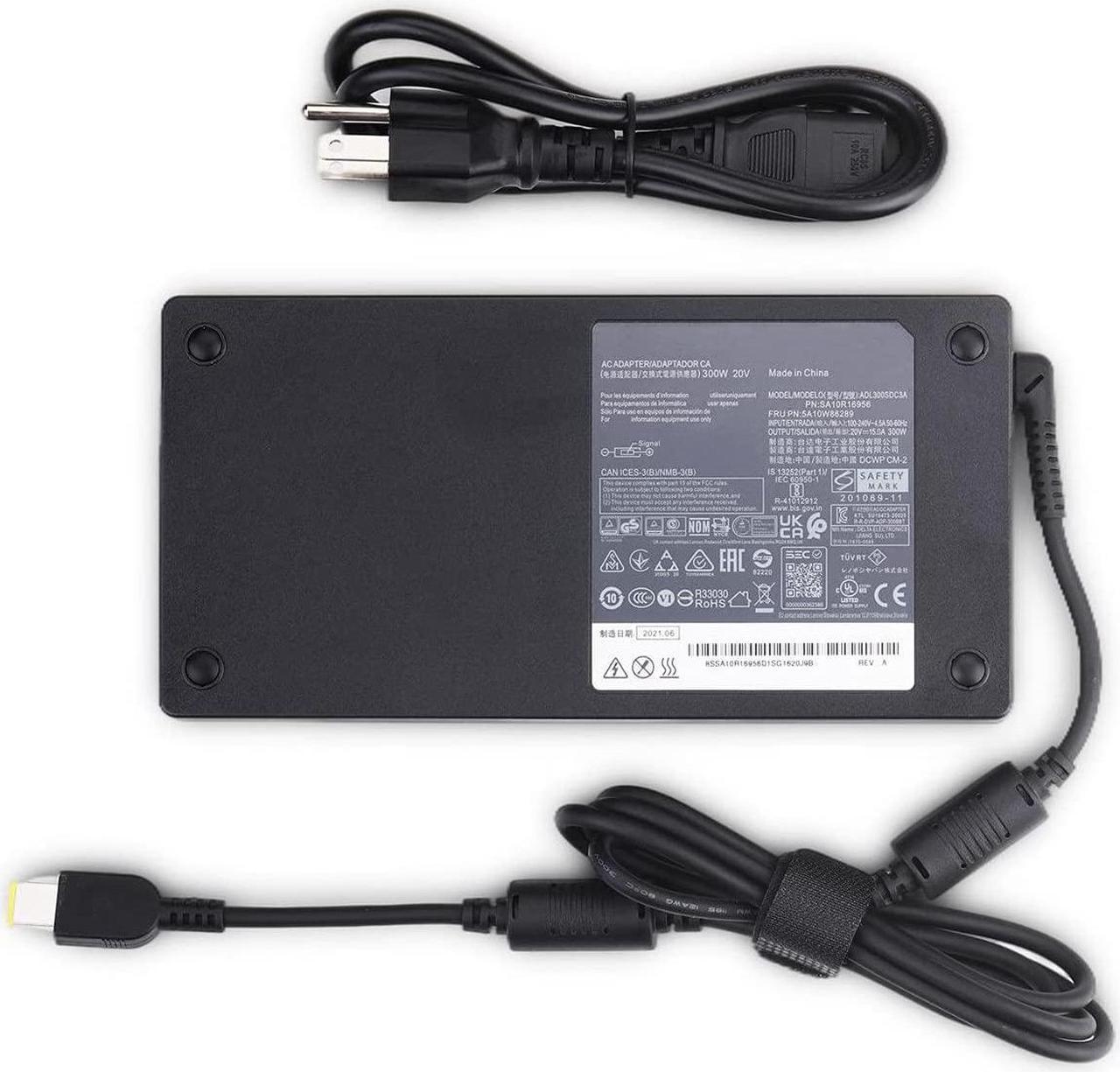 300W ADL300SDC3A for Lenovo 20V 15A: Laptop Charger Power Supply ThinkPad - 9000P 9000K Y9000K Y9000X SA10R16956 5A10W86289 AC Adapter