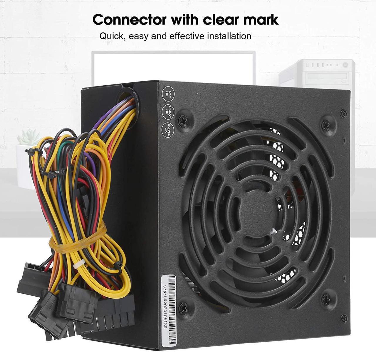Alt view image 5 of 7 - 753 250W PC Power Supply, ATX-250W Adjustable 115/230V Manual Switching Voltage, Desktop Computer Parts Accessories(US)
