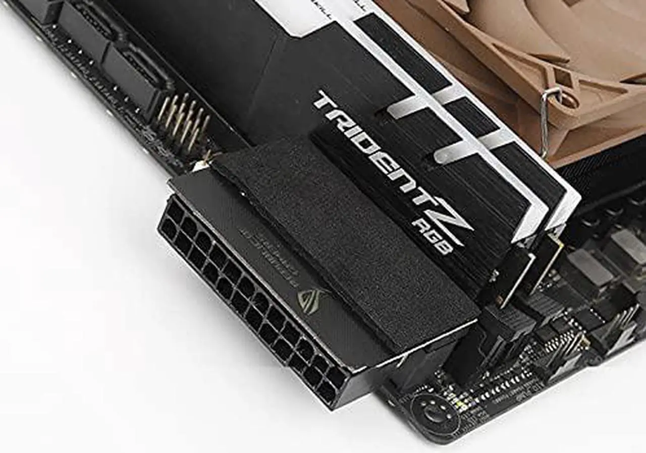 Main image of Savant PCs R O G - RGB ATX Power Supply 24Pin 90 Degree Connector Adapter, Black