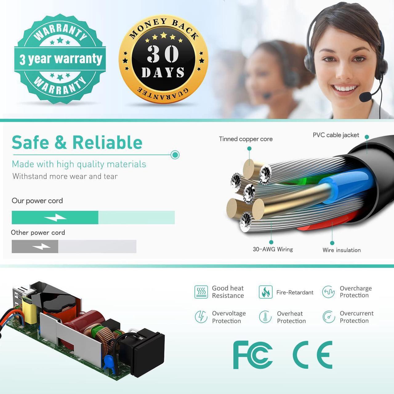 Alt view image 5 of 7 - HKY 120W AC Adapter Compatible Inogen One G5 G4 G3 G2 Concentrator BA-301 BA-302 BA-303 Charger & ASUS ROG GL551J GL552VW GL553V GL752VW GL753VE N550JK N550JX ZX53VW VivoBook Power Supply