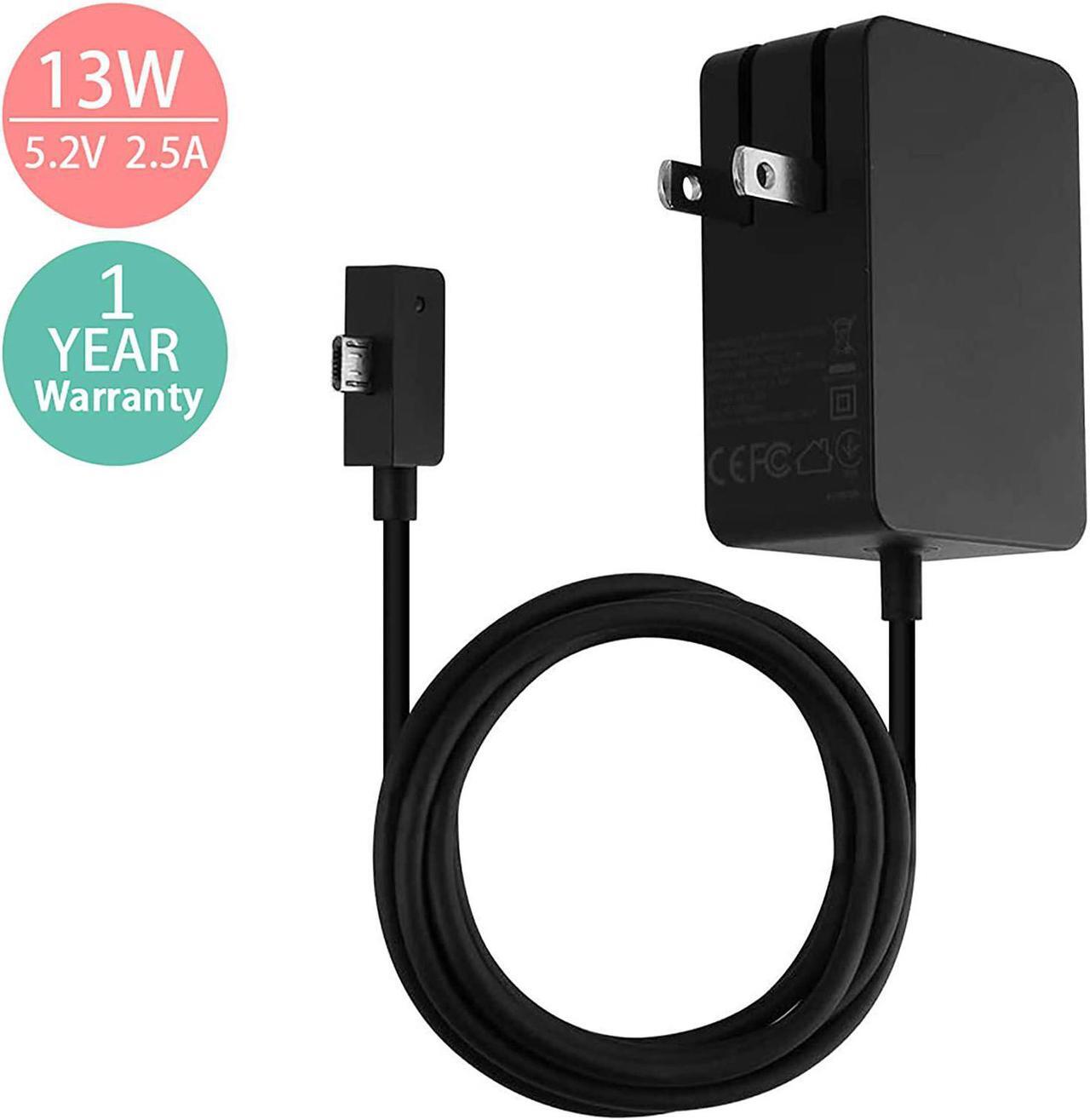 Alt view image 2 of 6 - Surface 3 Charger, 13W 5.2V 2.5A Power Supply Adapter Compatiable with Surface3 Model 1623 1624 1645 Tablet with 4.9Ft Cord