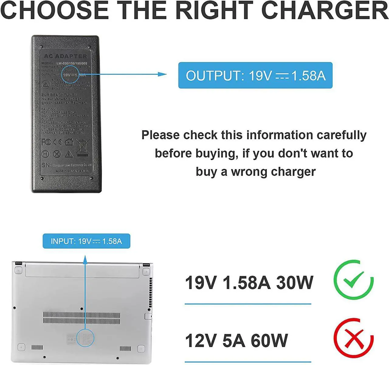 Alt view image 3 of 7 - AC Doctor INC Netbook AC Adapter Charger Gateway LT10 LT20 LT30 LT31 Laptop Power Supply Cord