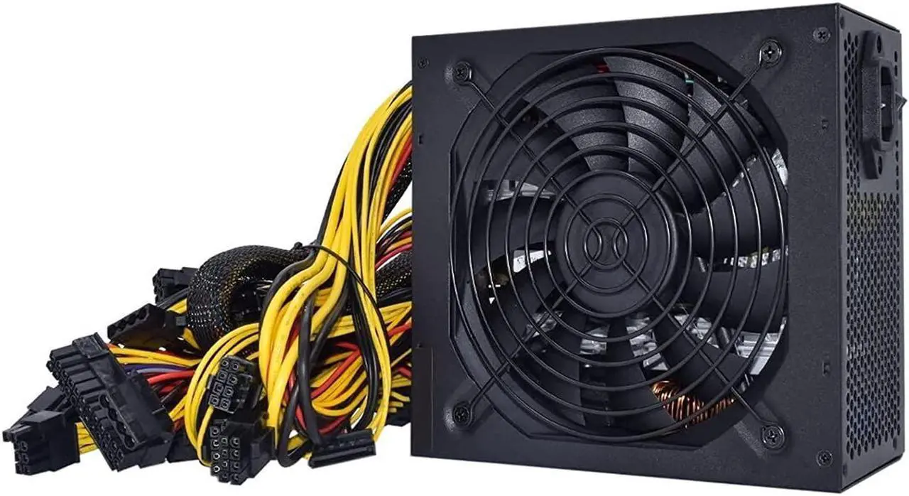 Main image of 2000W ATX 12V 2.31 Silent Mining Machine Power Supply Computer Support 10x 6 Pin Graphics Cards Power Supply for Bitcoin Miner