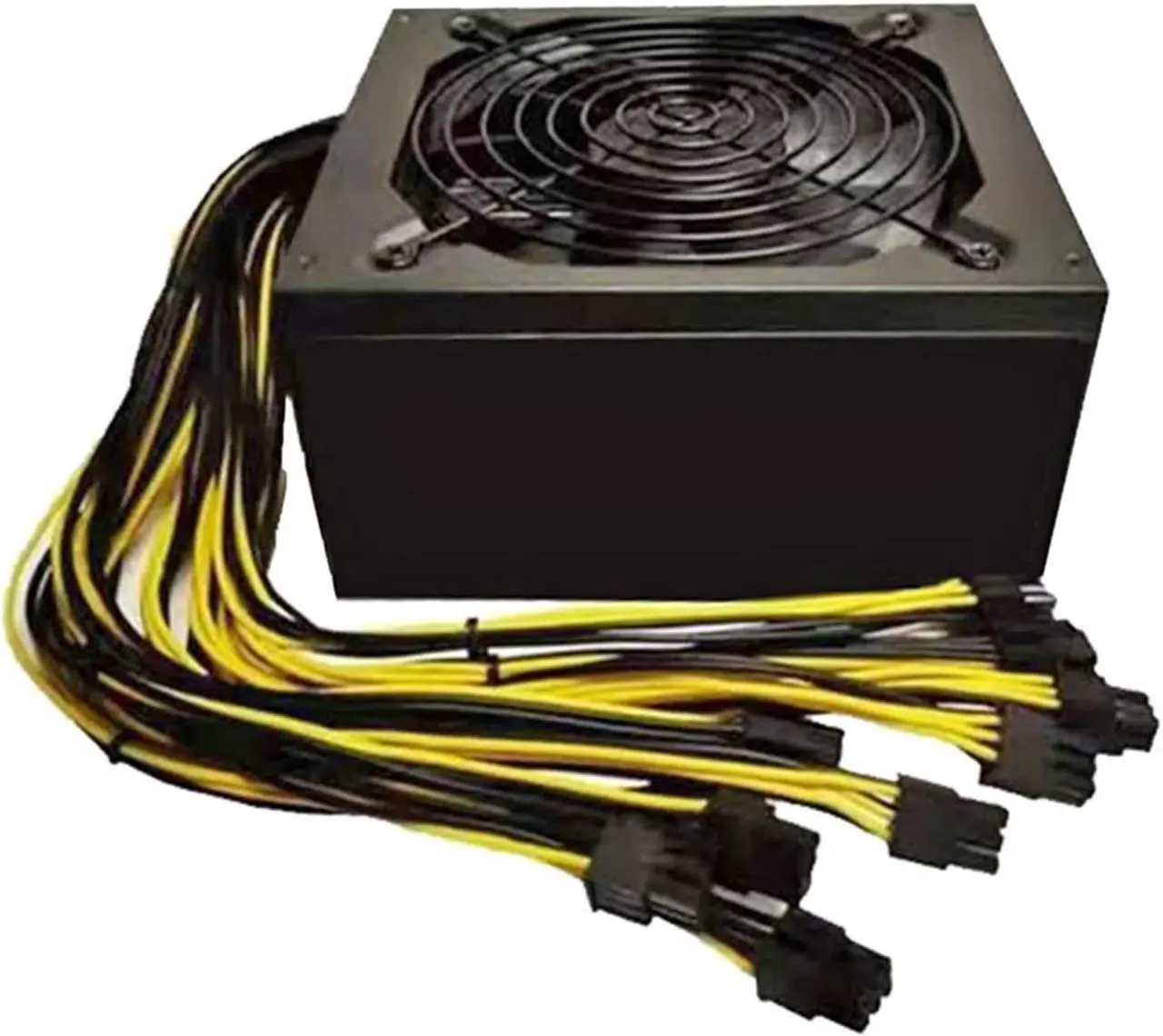 Alt view image 2 of 7 - 2000W ATX 12V 2.31 Silent Mining Machine Power Supply Computer Support 10x 6 Pin Graphics Cards Power Supply for Bitcoin Miner