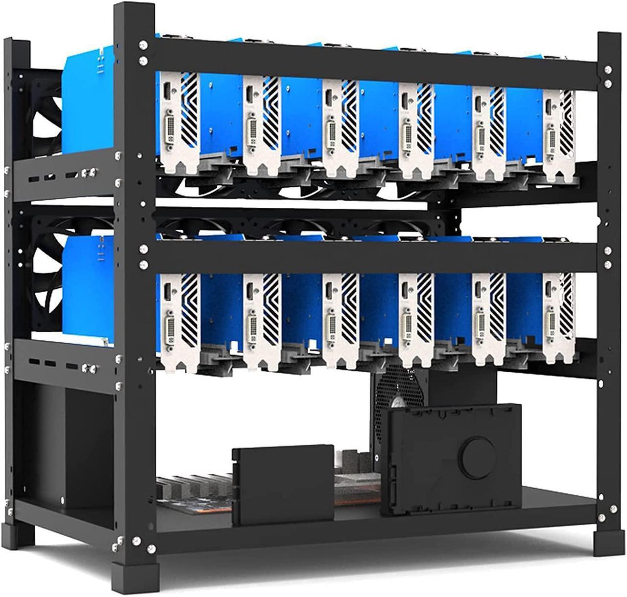 Main image of TOTOKA Mining Rig Frame for 12 GPU Open Mining Case Rack Motherboard Bracket ETH/ETC/ZEC Ether Accessory