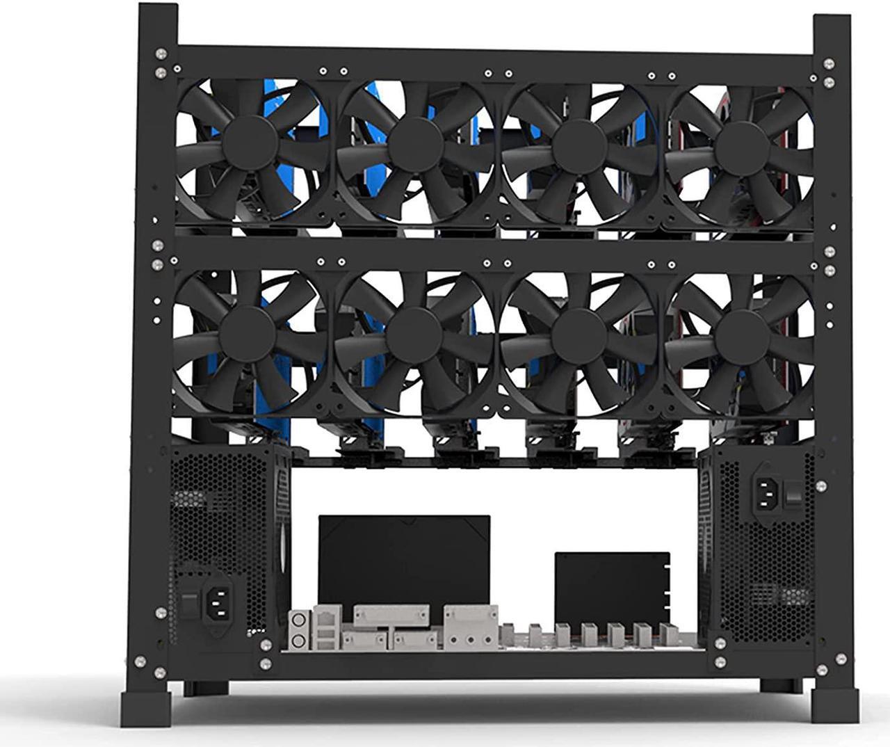 Alt view image 4 of 7 - TOTOKA Mining Rig Frame for 12 GPU Open Mining Case Rack Motherboard Bracket ETH/ETC/ZEC Ether Accessory