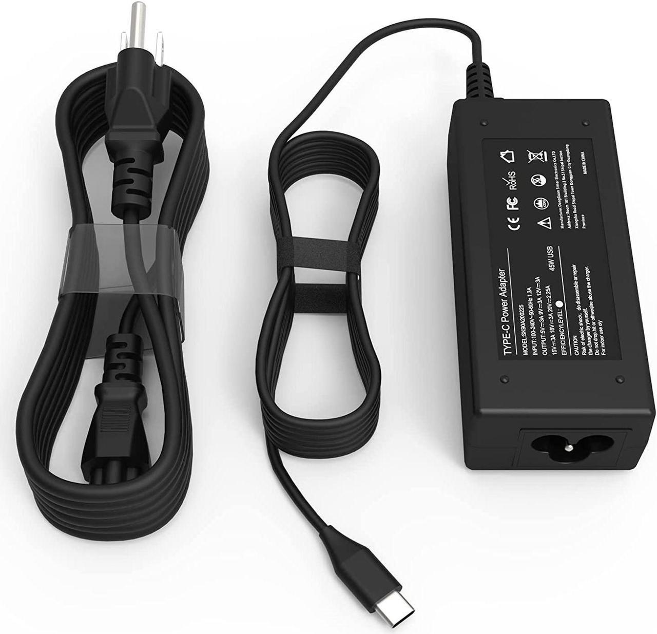 Main image of HP Chromebook Charger Replacement : Universal 45W Type C USB C Chromebook Charger Laptop for HP Chromebook X360 14 Charger, Lenovo Dell Samsung Google Asus Acer Chromebook Charger, Power Cord Adapter