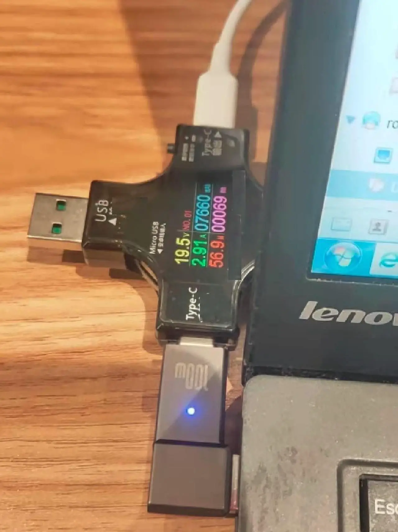 Alt view image 4 of 6 - Tpenod USB-C Female Input to Slim Tip Rectangle Power PD Charge Converter for Thinkpad Series E440 E450 E550 E560 T430 T440 T440S X250 L460,for Lenovo Yoga Series