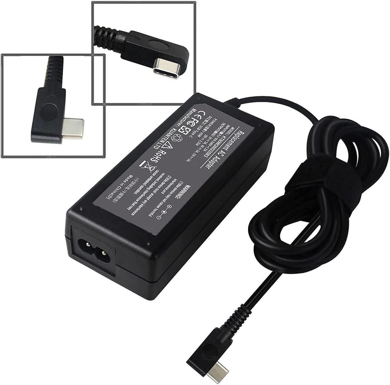 Alt view image 2 of 5 - Shareway 45W Type C USB C Laptop Charger Compatible with HP Spectre x360 13 Lenovo Yoga 720 910 Thinkpad X1 Tablet Yoga 5 Pro Latitude 12 7275 13 7370 TPN-CA01 LA65NM170 2YKOF