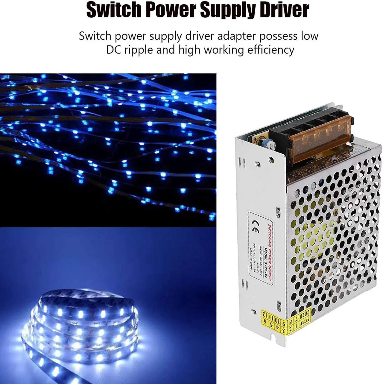 Alt view image 4 of 7 - Reliable Switch Power Supply Driver for Radio(S-72-24 (24V/3A/72W) AC100-240V, Transl)