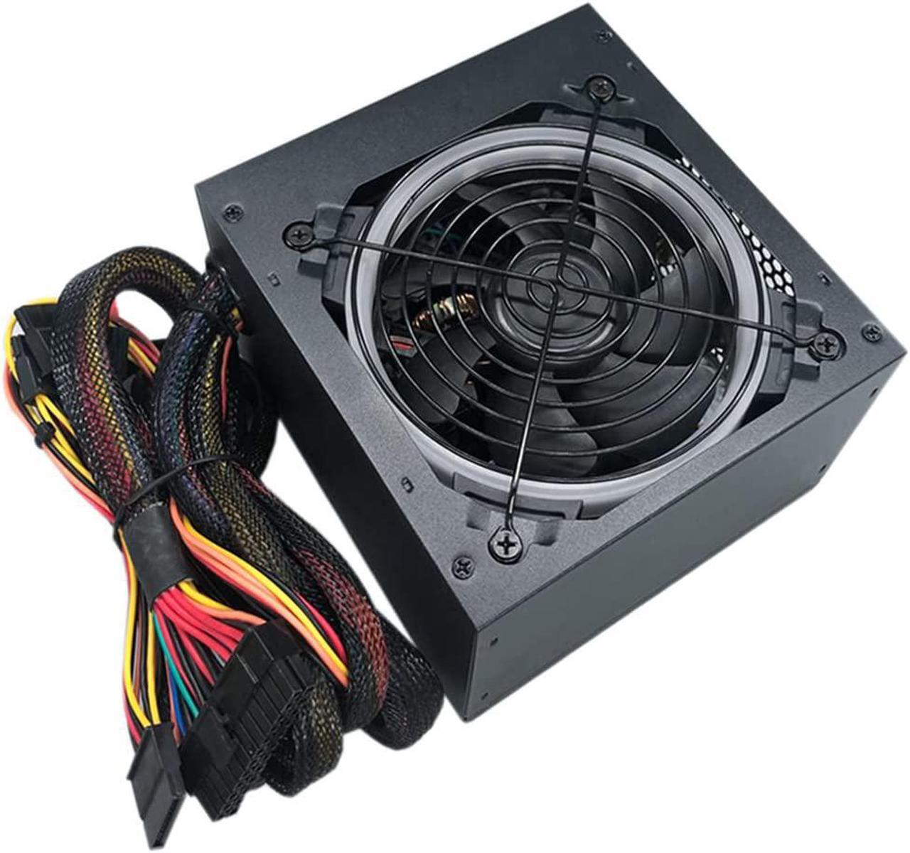 Main image of Jinwei Power Supply, 840W Full Modular Computer PC ATX PSU, RGB Silent Game Power Supply with Automatic Control Fan, Multiple Color Light Conversion