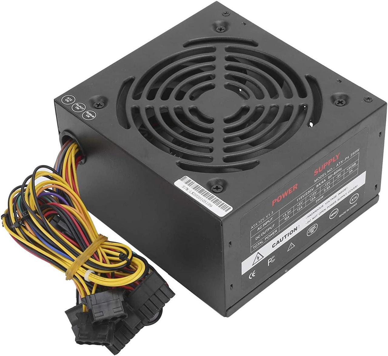 Alt view image 6 of 7 - 753 250W PC Power Supply, ATX-250W Adjustable 115/230V Manual Switching Voltage, Desktop Computer Parts Accessories(US)