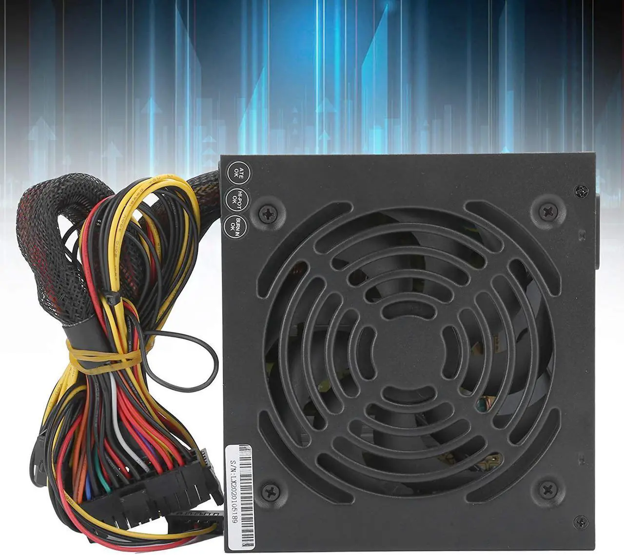 Alt view image 3 of 7 - Hilitand PC Power Supply, 350W Desktop Computer Low Energy Consumption Accessories Adjustable 115/230V, for Low Energy Consumption, Low Noise Basic Desktop System(US Plug)