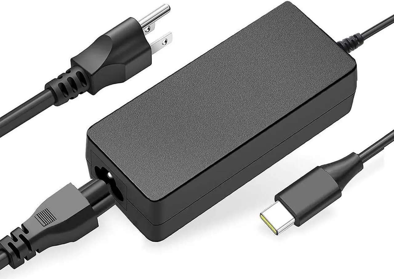Alt view image 3 of 7 - 65W 45W Type C USB C Laptop Charger Compatible with Lenovo ThinkPad X1 L380 T480 T580s T580 T480s X270, Yoga C940 C740 C930 730 S730 730S 920 Chromebook c330 100e 300e 500e c340 N23 Power Supply