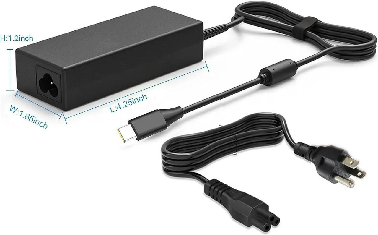 Alt view image 5 of 7 - 65W 45W Type C USB C Laptop Charger Compatible with Lenovo ThinkPad X1 L380 T480 T580s T580 T480s X270, Yoga C940 C740 C930 730 S730 730S 920 Chromebook c330 100e 300e 500e c340 N23 Power Supply