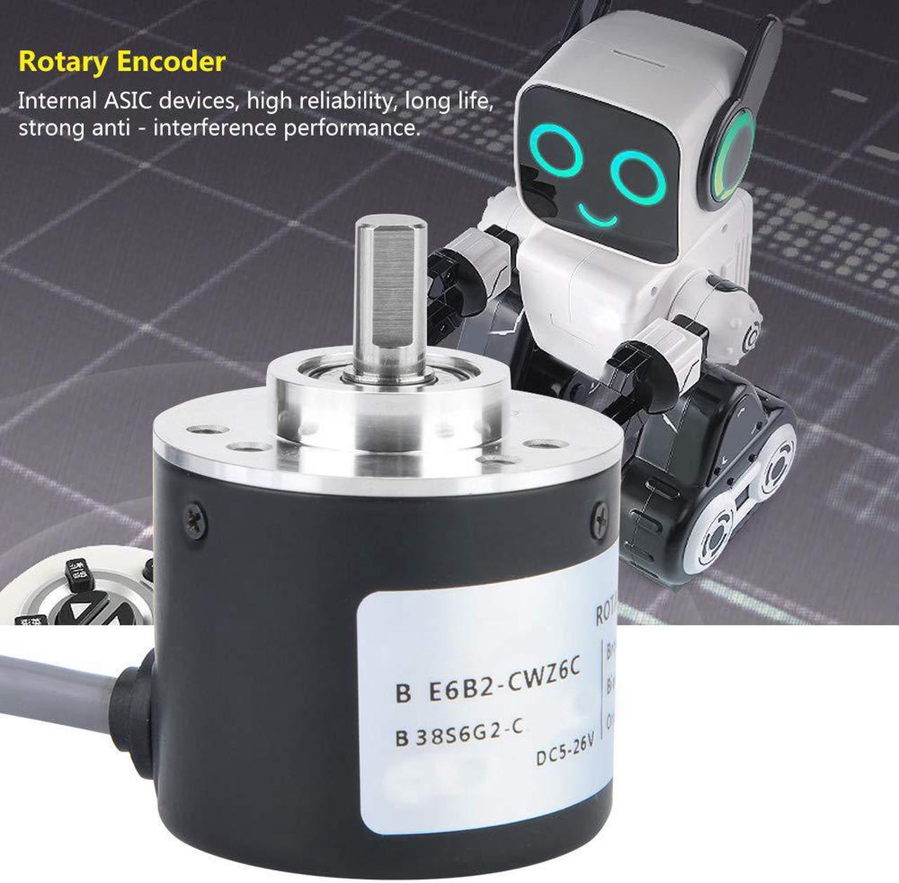 Alt view image 5 of 7 - Encoder, General-Purpose Encoder Cable Length 2m 38mm Diameter ASIC Devices for Power Supply Reverse Wiring Protection Conversion(600P/R)
