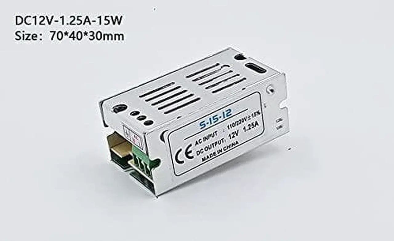 Alt view image 3 of 6 - AC 220V to 12 V DC Volt Power Supply 12V 1A 2A 3A 5A 6A 8A 10A 15A 20A AC-DC Switching Power Supply 220V to 12V AC-DC (Power : 12V 15A 180W)