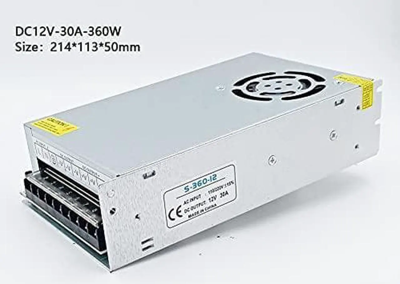 Alt view image 5 of 6 - AC 220V to 12 V DC Volt Power Supply 12V 1A 2A 3A 5A 6A 8A 10A 15A 20A AC-DC Switching Power Supply 220V to 12V AC-DC (Power : 12V 15A 180W)