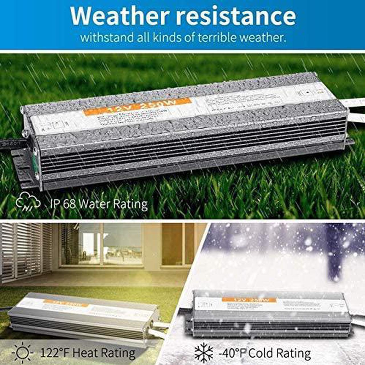 Alt view image 2 of 6 - IP68 moistureproof Lighting Transformers AC 110V 220V to DC 12 V 24V LED Driver Adapter 10W 100W 200W 400W 12V Switching Power Supply (Output Voltage : 24V, Power : 400W)