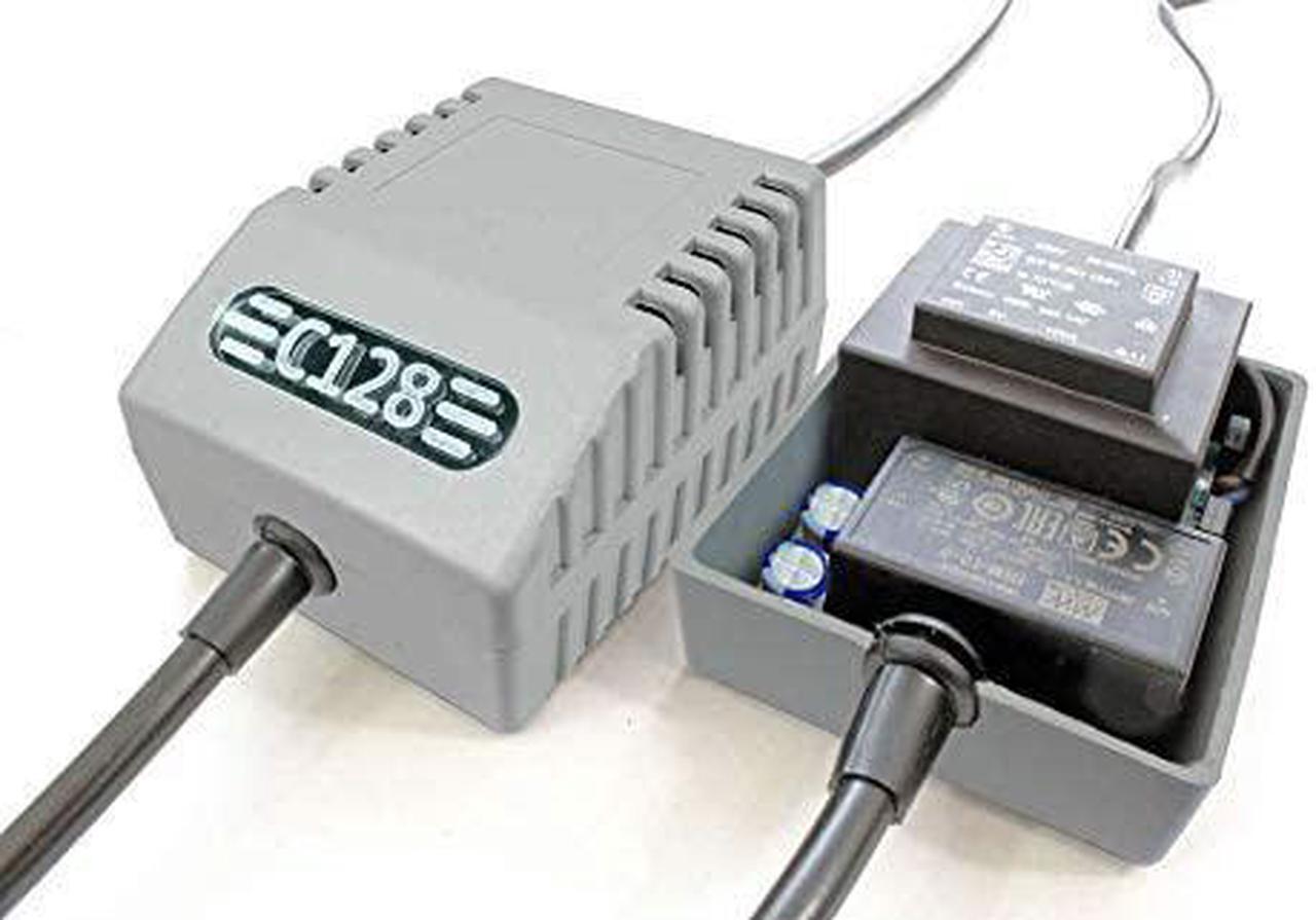 Alt view image 5 of 7 - C128 PSU Classic Gray US - Replacement Commodore 128 Power Supply, US Plug