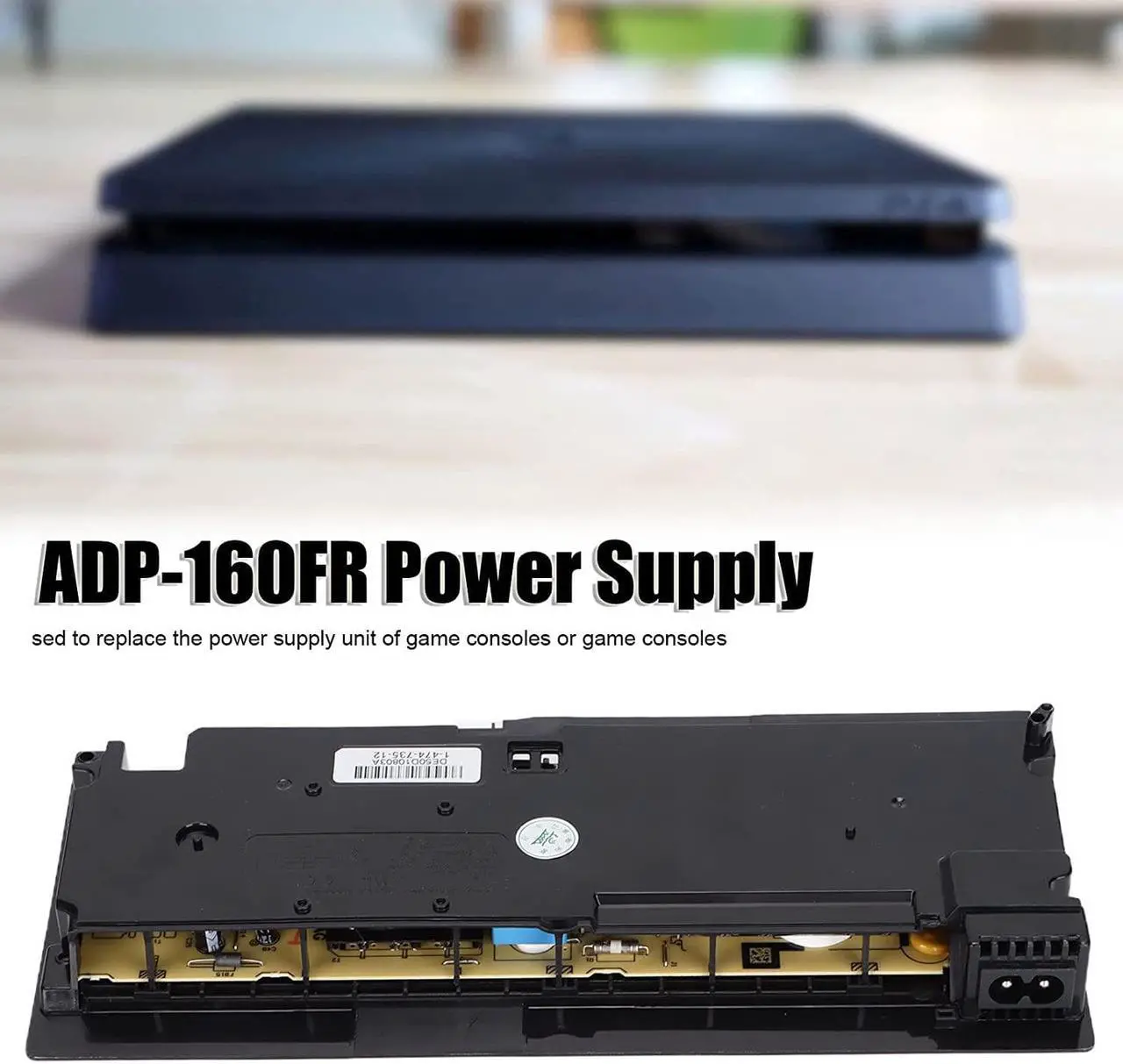 Alt view image 2 of 7 - ciciglow Replacement Power Supply for PS4 Slim 2200 Game Console, ADP-160FR Power Supply Parts with Power Cord 100?240V Replacement Accessories Kits Tools for Repairing(#1)