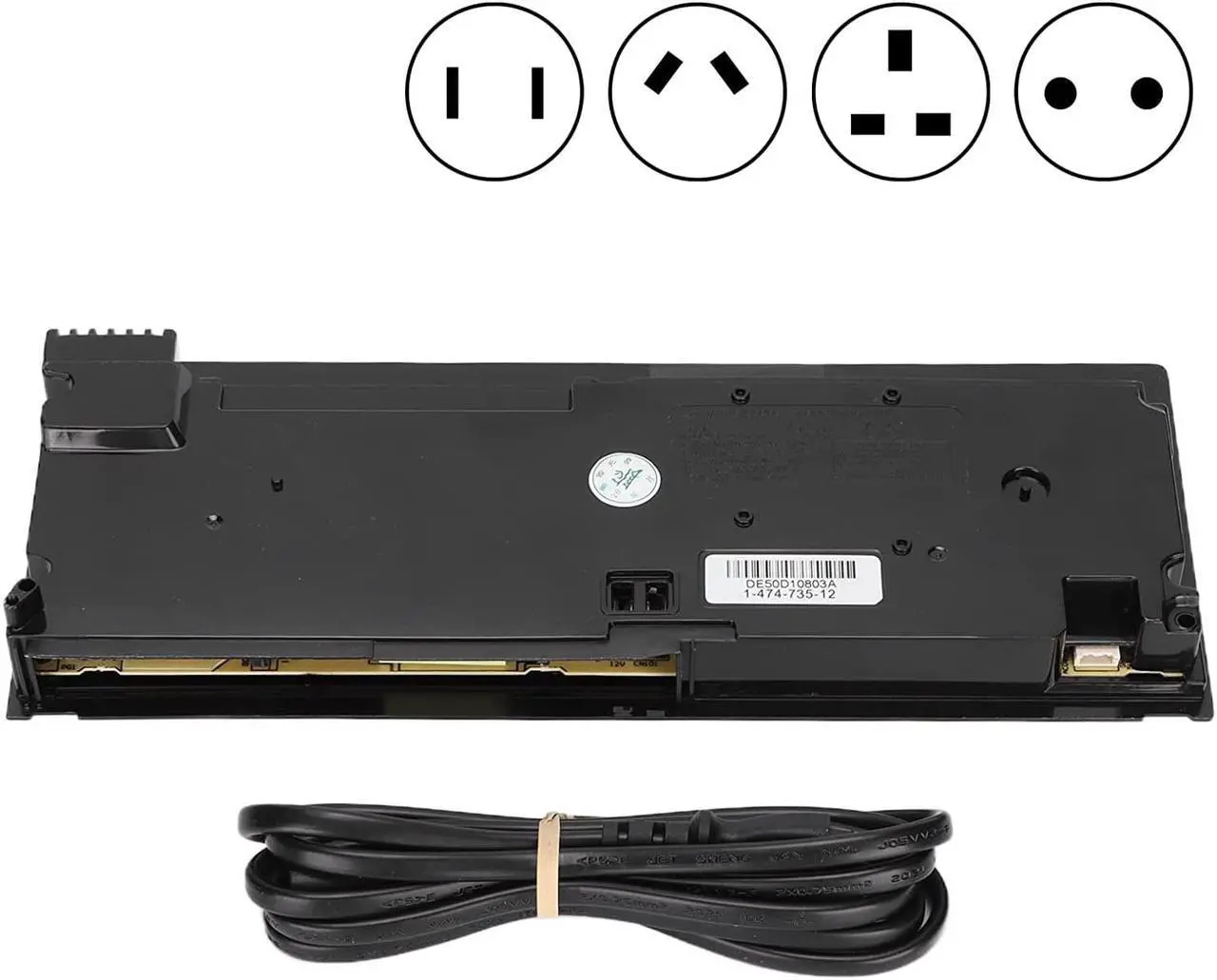 Alt view image 4 of 7 - ciciglow Replacement Power Supply for PS4 Slim 2200 Game Console, ADP-160FR Power Supply Parts with Power Cord 100?240V Replacement Accessories Kits Tools for Repairing(#1)