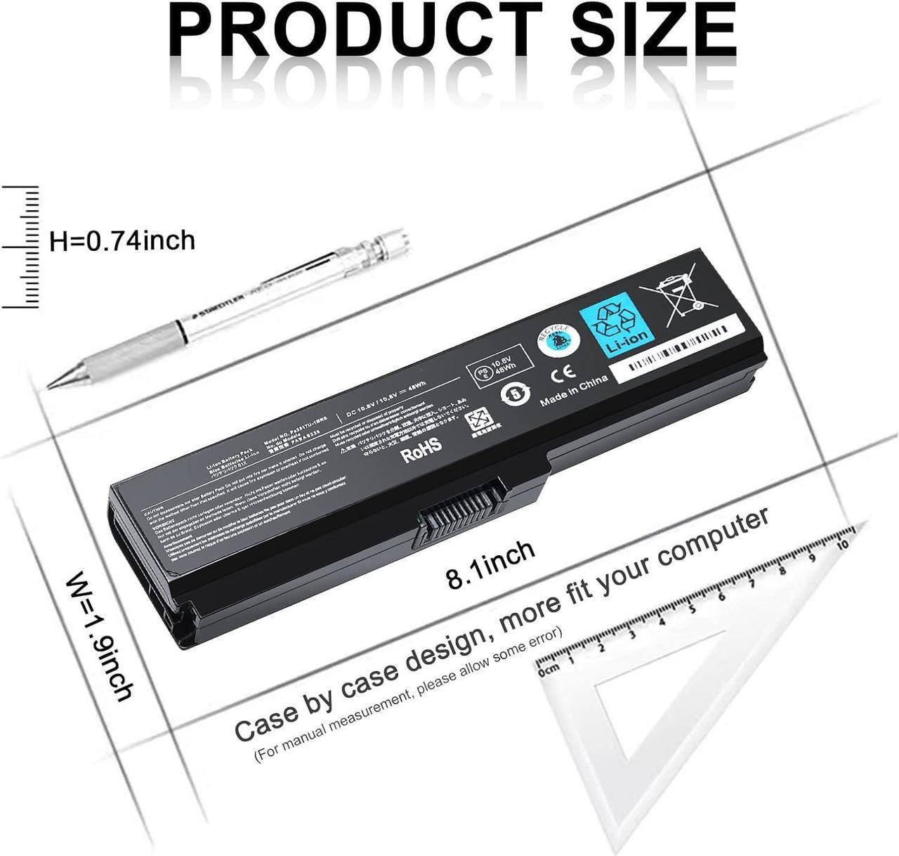 Alt view image 2 of 7 - New Replacement PA3817U-1BRS Battery for Toshiba Satellite C655 C675 C675D L645 L645D L655 L655D L675 L675D L745 L755 L755D P745 P755 P775 M645 A660 A655 PA3817U Series Battery -12 Months Warranty