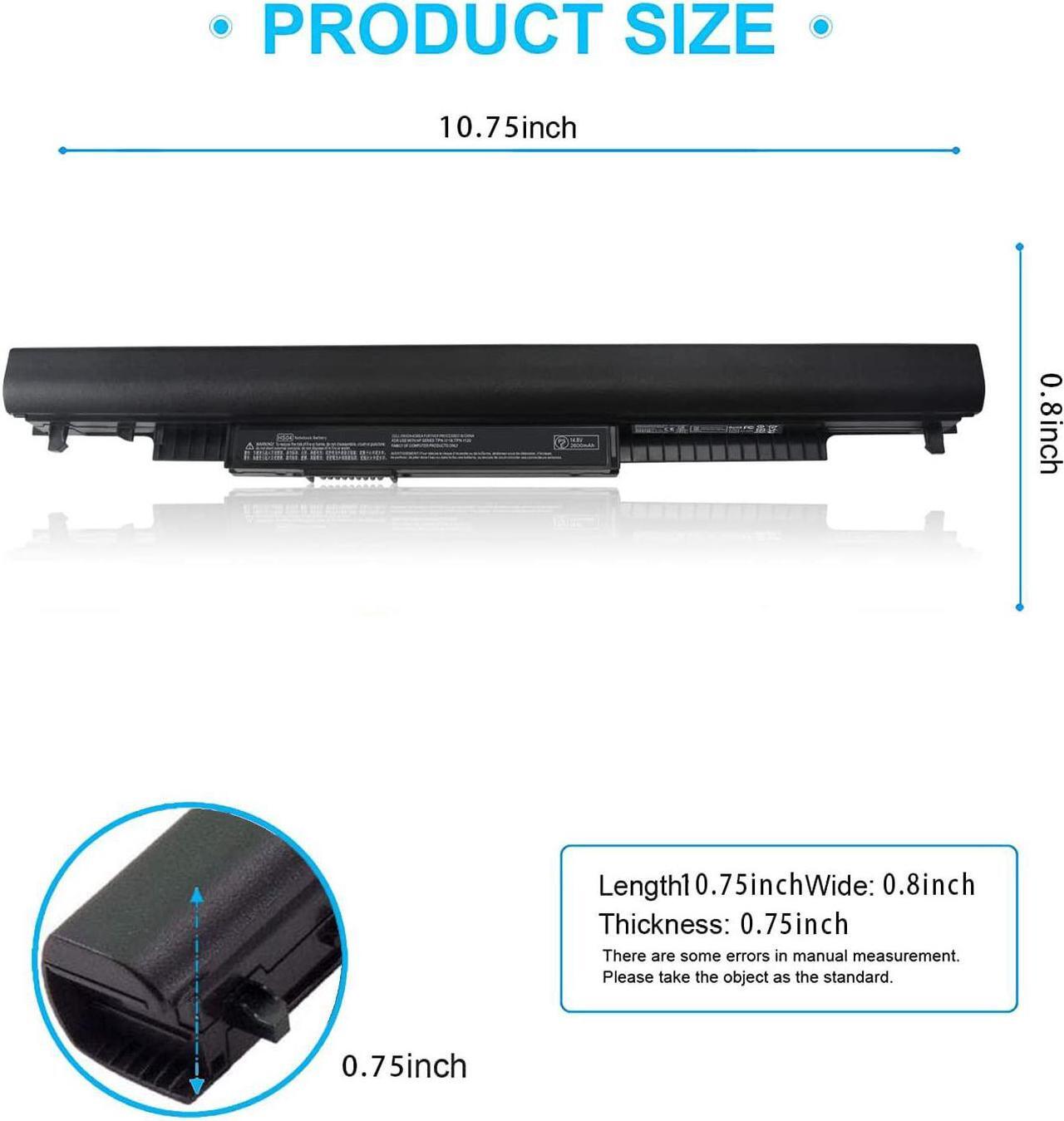Alt view image 2 of 6 - HS03 Rechargeable Battery for HP Spare 807956-001 807957-001 HS04 15-AY039WM 15-AY041WM 15-AY009DX 15-AY052NR 15-AF131DX 15-AY013DX 15-AY014DX 15-AY103DX 15-AY083NR 15-AY020NR 17-X037CL 17-X115DX