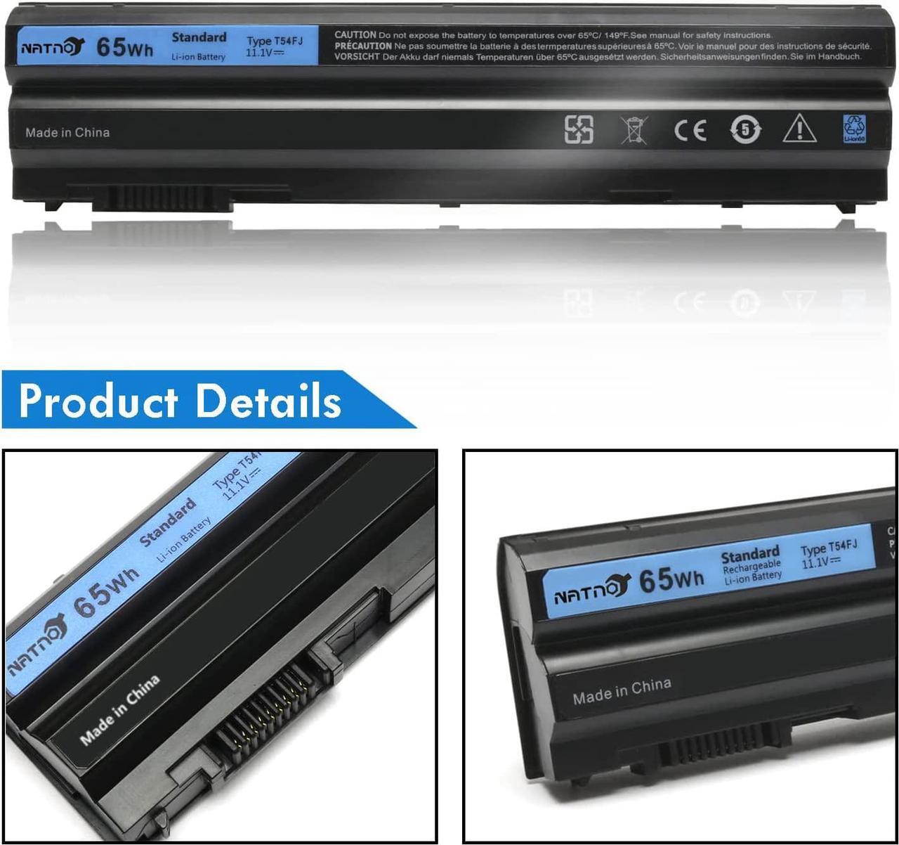 Alt view image 4 of 6 - T54FJ 8858x Laptop Battery for Dell Latitude E6420 E6430 E6440 E6520 E6530 E6540 E5520 E5530 E5420 E5430, Inspiron 17r-7720 17r-se-7720 17r-5720 15r-5520 15r-7520 [65Wh 11.1V 6 Cell]
