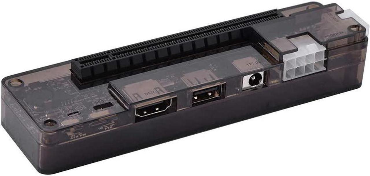 Alt view image 3 of 7 - Soapow Laptop External Independent Video Card Dock for Mini PCI- E Without Power Supply 8pin 6pin ATX PCI- E Riser