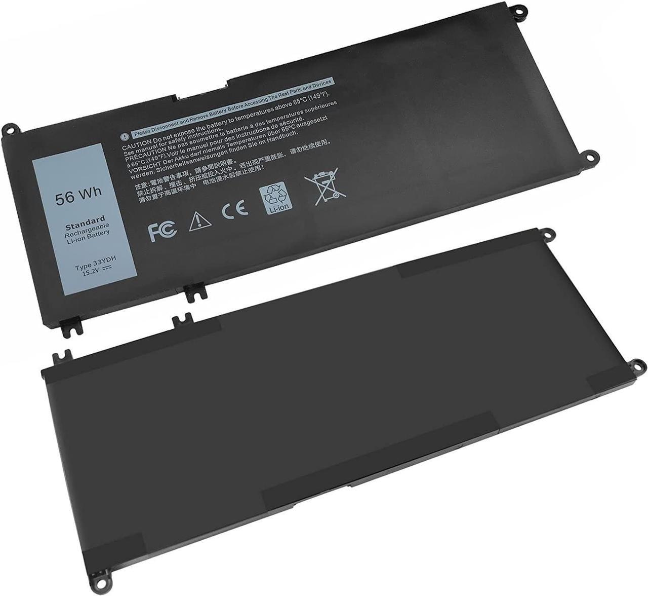Alt view image 2 of 7 - 56Wh 33YDH 15.2V Laptop Battery for Dell Inspiron 17 7000 7779 7773 7786 7778 2-in-1 15 7577 Latitude 3590 3580 3490 3380 G3 3579 3779 G5 5587 G7 7588 PVHT1 P30E P30E001 81PF3 081PF3 4 Cell