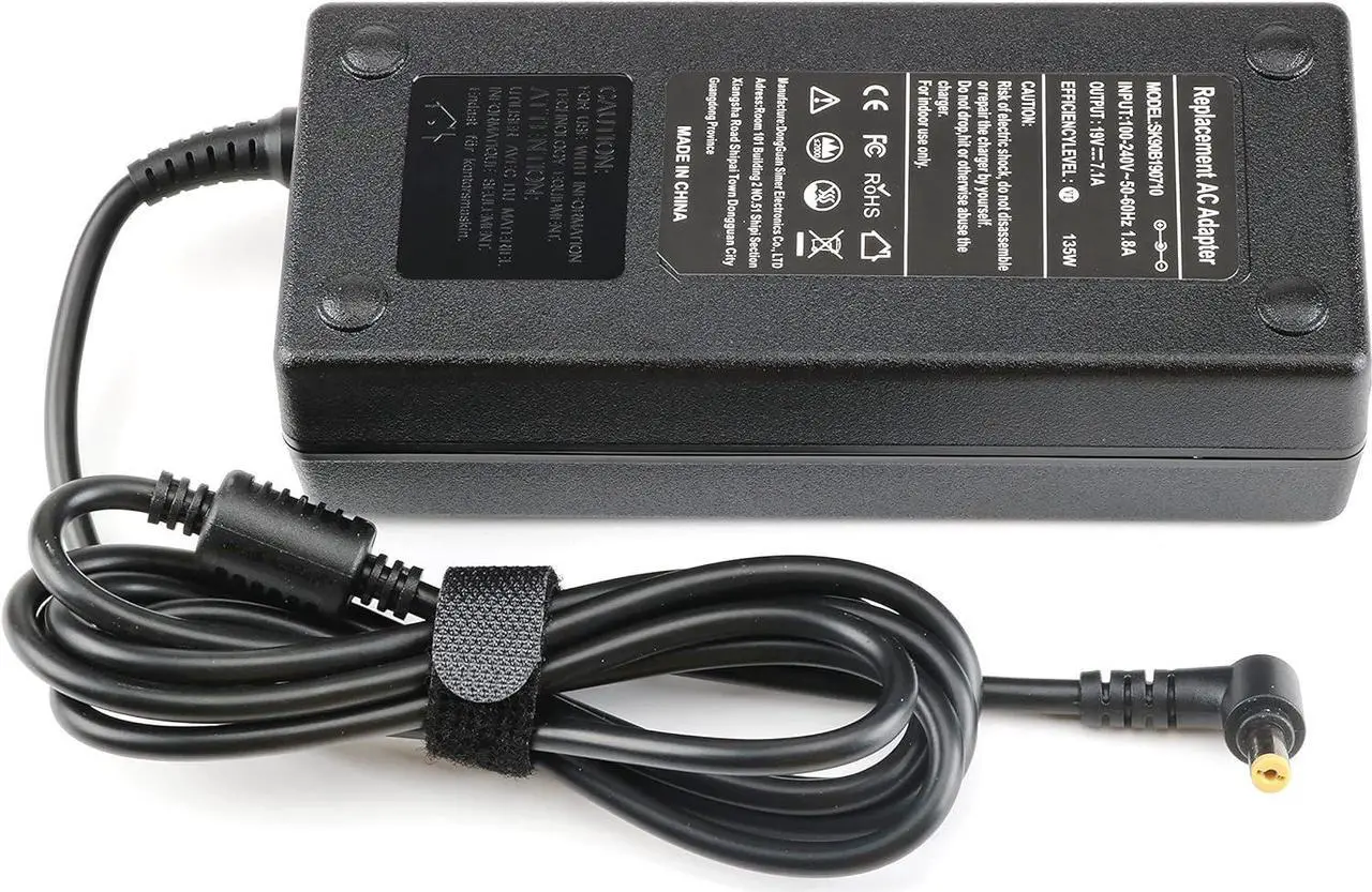 Alt view image 4 of 7 - 135W AC Charger AC Adapter for Acer Nitro 5 AN515-51 N18C3 N18C4 AN515-41 AN515-43 AN515-52 AN515-53 AN515-54 AN517-51 AN515-44-R99Q AN515-55-53AG AN515-55-52KW