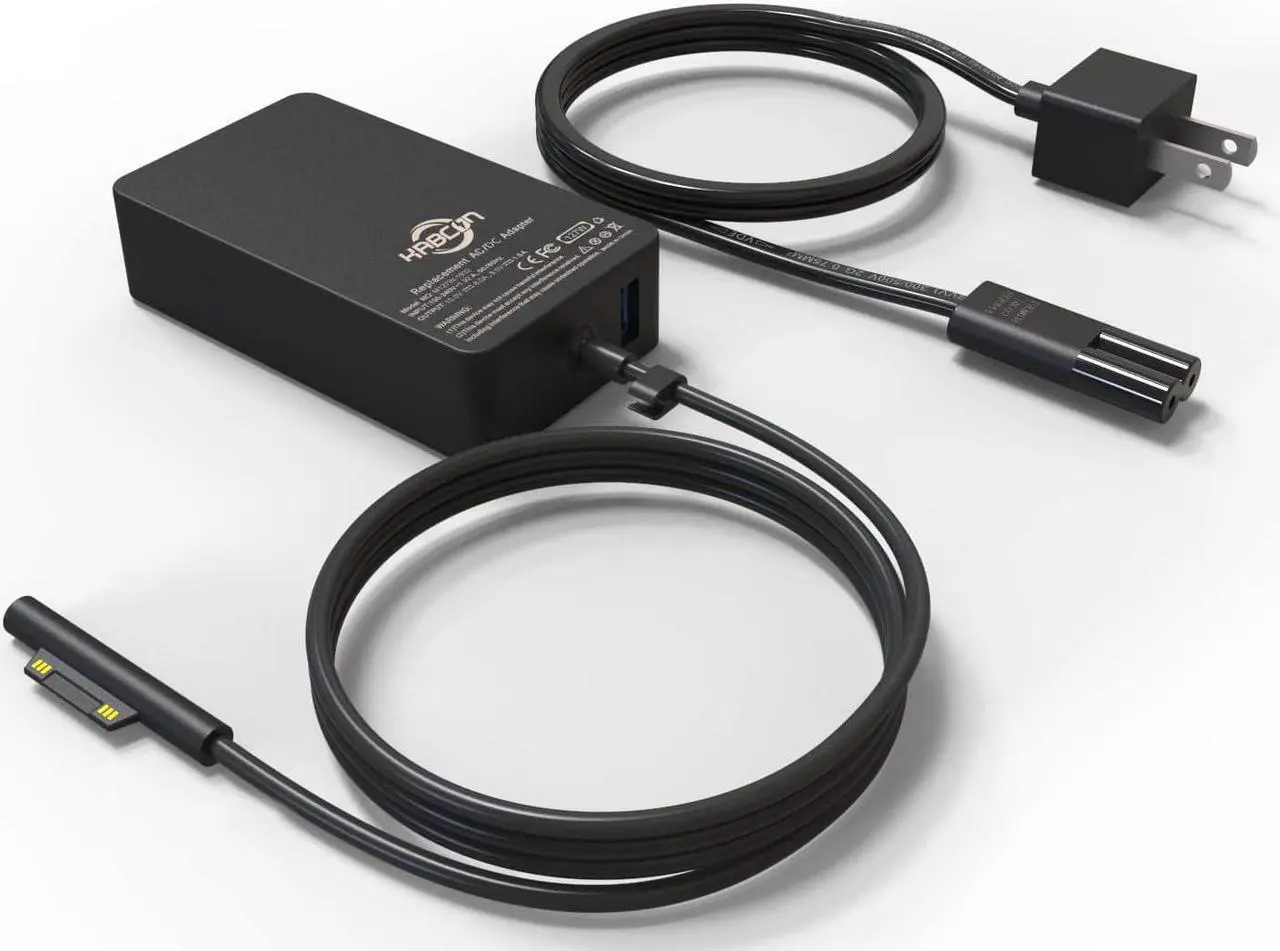 Main image of 127W Charger for Microsoft Surface Book 3 2 1, Surface Laptop 6 5 Go2 Studio Go 4 3 2 1, Surface Pro 10 9 8 7+ X 7 6 5 4 3, Surface Go 3 2 1, 11FT Cord&Carry Bag