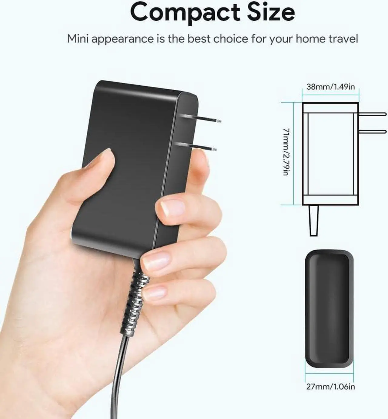 Alt view image 5 of 7 - TAIFU 12V 3A 2A AC Adapter for Naclud X15 FUNYET Duetbook 14 NY-01 ApoloSign NJP1561P NJP1561P-02 N5095 CPU, SGIN X15 M15 X14 Laptop Charger, BMAX MaxBook X15 S15 S13 Y14 Y13 X14 Power Supply Cord