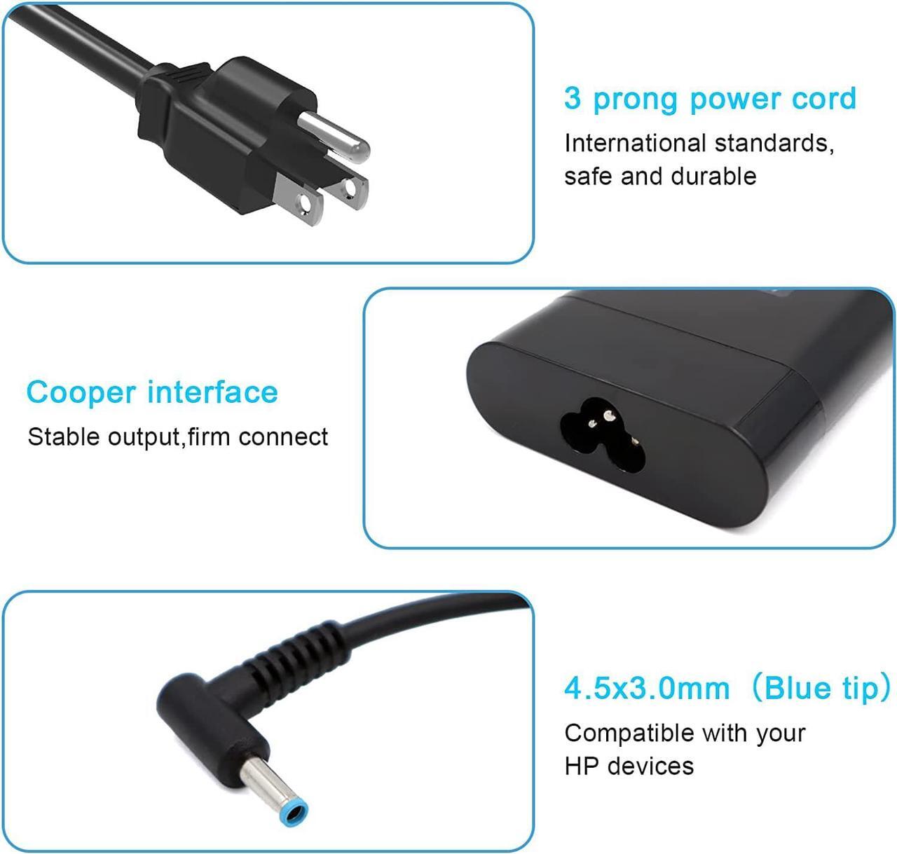 Alt view image 2 of 7 - HotTopStar 150W 19.5V 7.7A AC Power Adapter Compatible for HP 15/17 OMEN Series Laptop, HP ZBook 15 G3 G4 G5 G6, HP Pavilion Gaming 15 17 Laptop Charger TPN-CA11 TPN-DA09 776620-001 TPN-DA03