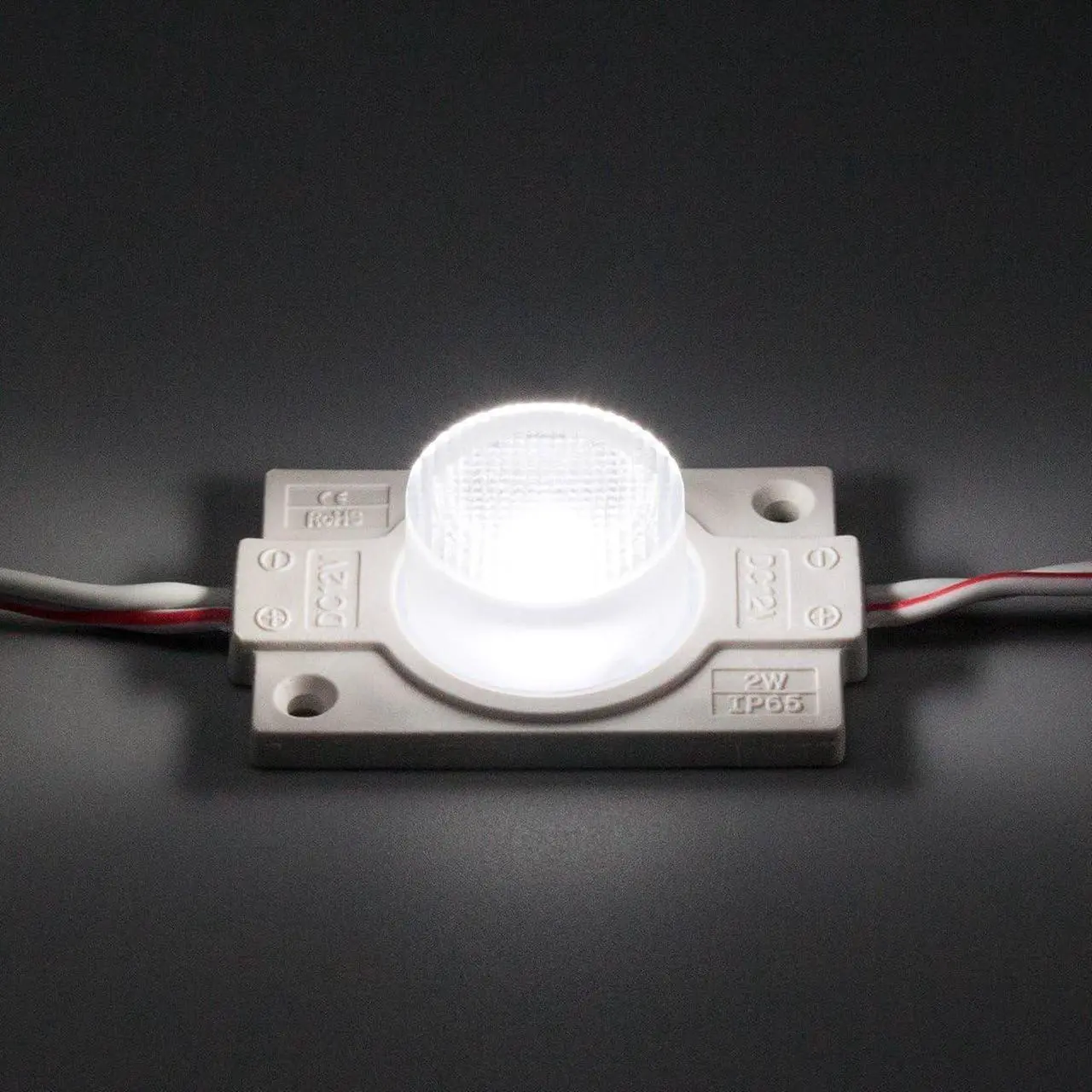 Alt view image 6 of 7 - 12V LED Module with Lens for Light Box 2.0W 6500K White with Power Supply