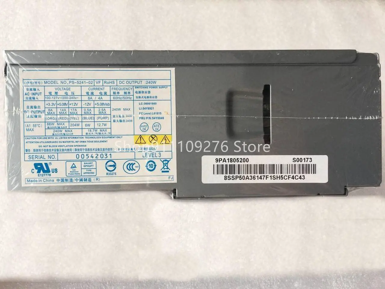 Alt view image 3 of 3 - Power Supply for Desktop PS-5241-02 100-240V MAX 240W