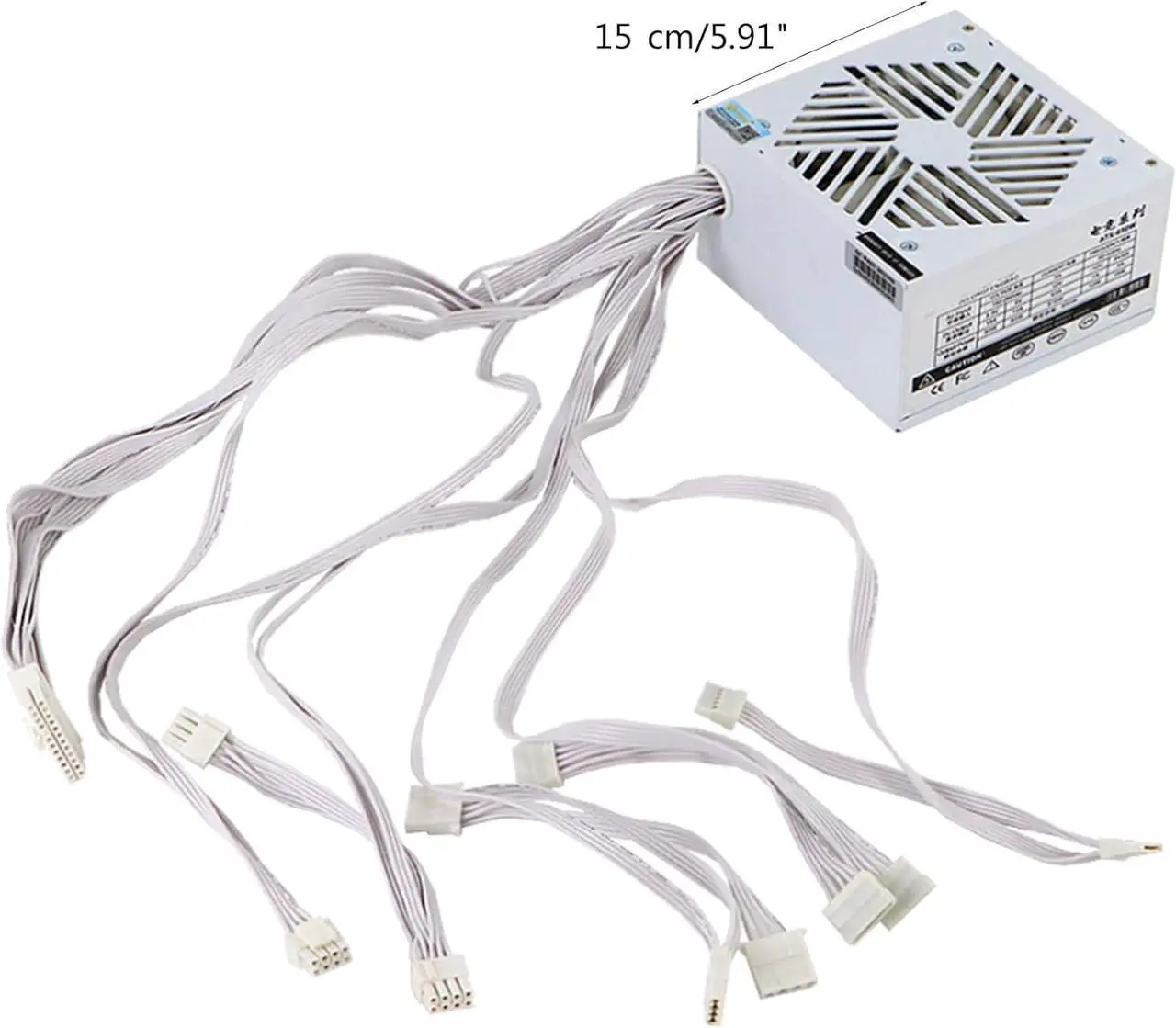 Alt view image 3 of 7 - 650W Power Supply Computer Power 12V 120mm PC Chassis Power Supply Cooling Fan for Desktop Computers Power Supply Video Game Power Supply
