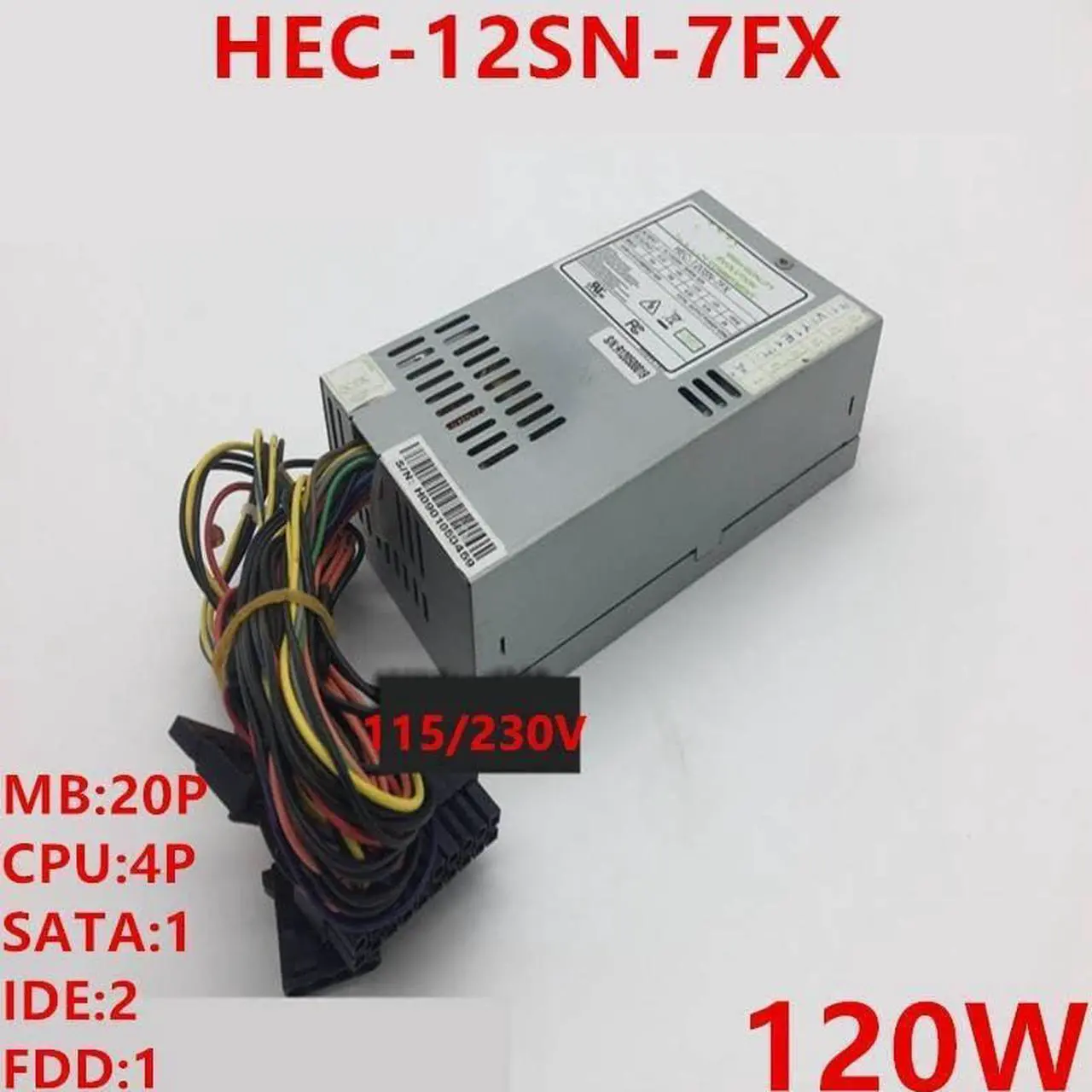 Alt view image 6 of 6 - PSU for HEC AIO Flex NAS Small 1U 120W Switching Power Supply HEC-12SN-7FX