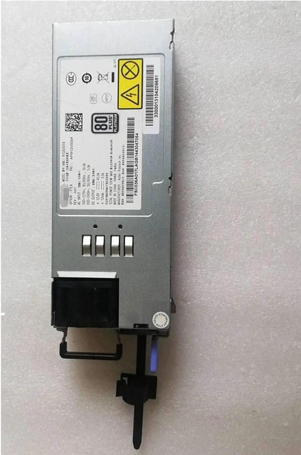 Main image of PSU for I620-G15 G20 server power supply R1CA2551A APM12V0003 APM12V0004 MAX 550W