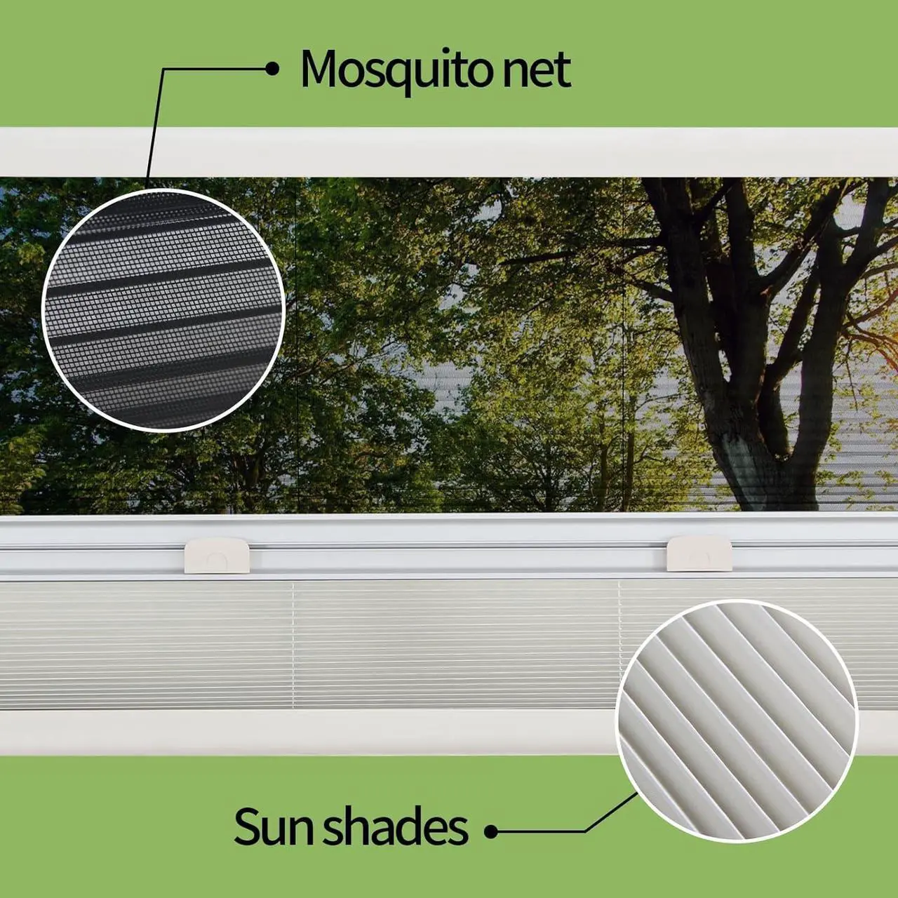 Alt view image 6 of 7 - RV Push Out Window, UV Proof Camper Acrylic Glass Hinged Window Replacement with Screen, Sun Shade, Caravan Motorhome External Exit Window for Replace,21.65Hx57.09W
