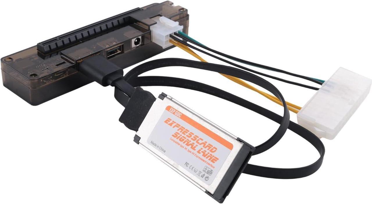 Alt view image 2 of 7 - External Laptop Graphics Card Dock Laptop Docking Station Video Card Set Kit Express Card Cable