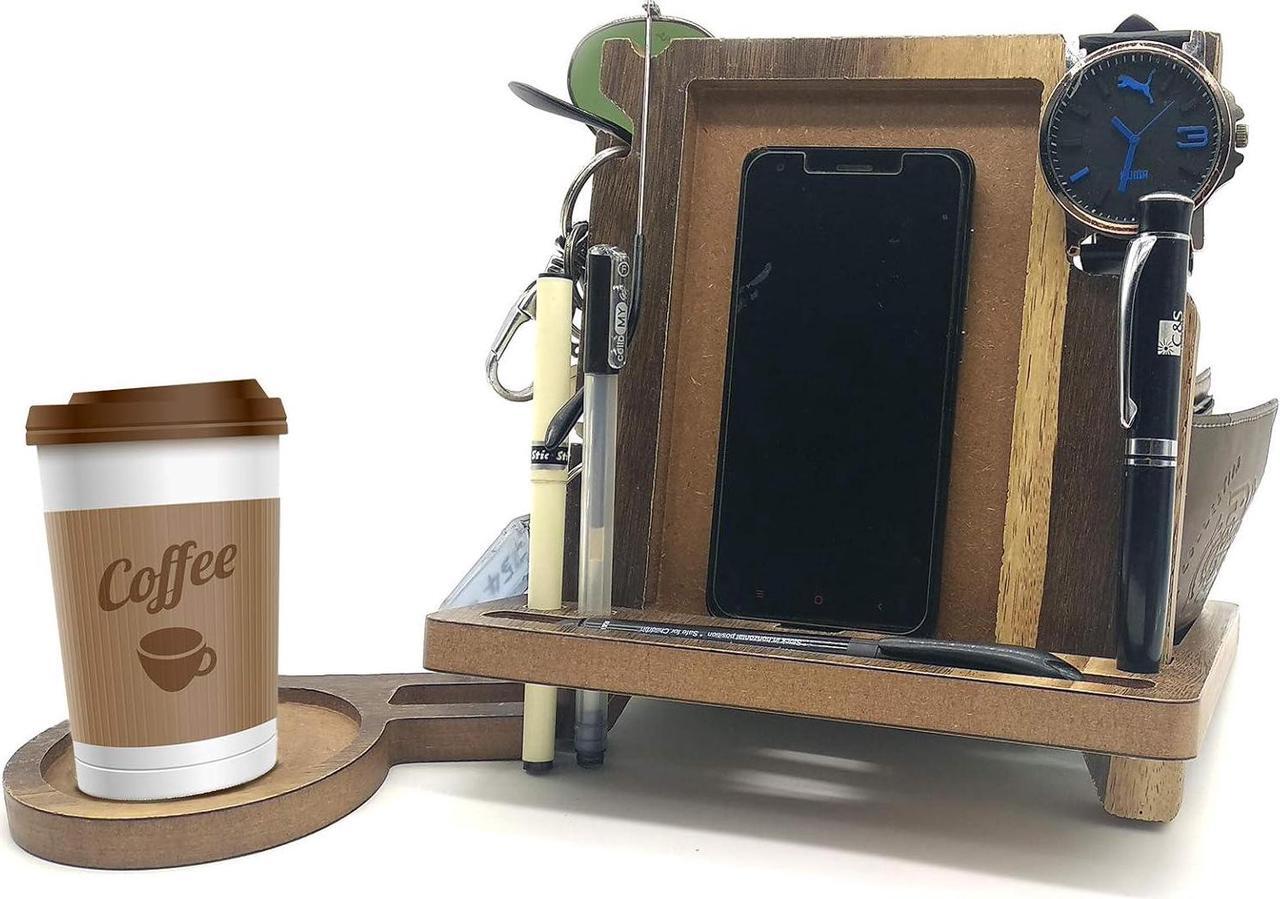 Main image of VAH White Color PVC Stand All Type of Mobile Docking Station, Works with All Mobile Models Watch,Key,Pen etcâ¦
