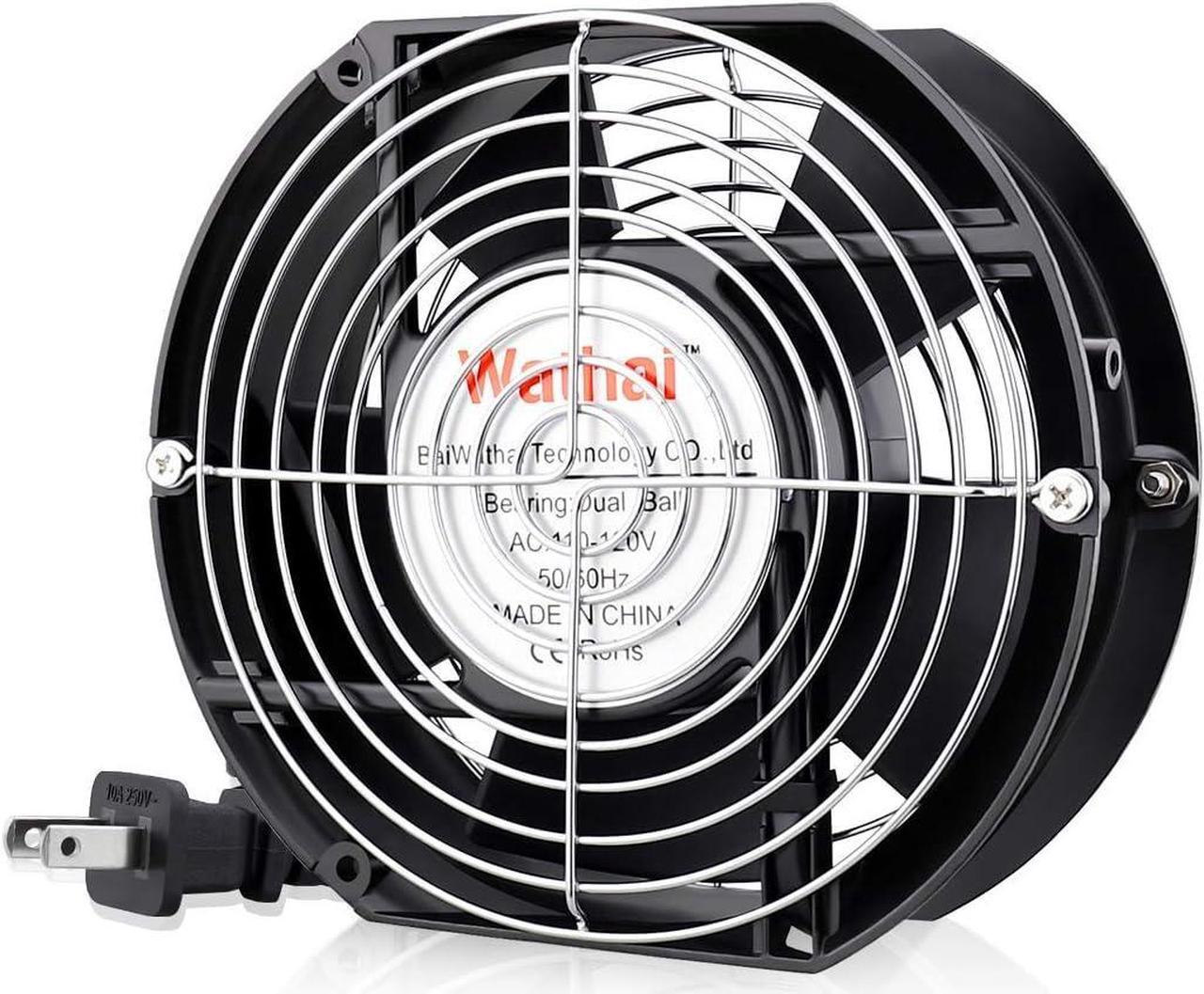 Main image of Wathai AC 110V 120V Axial Fan Big Airflow High Speed Dual Ball 172mm x 150mm x 51mm for DIY Cooling Ventilation Exhaust Projects For Server
