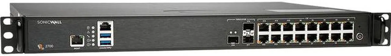Alt view image 3 of 14 - SonicWall NSA 2700, Network Secure Appliance w/ Secure Upgrade Plus (2-Year Essential Protection Security Suite) | 02-SSC-8196