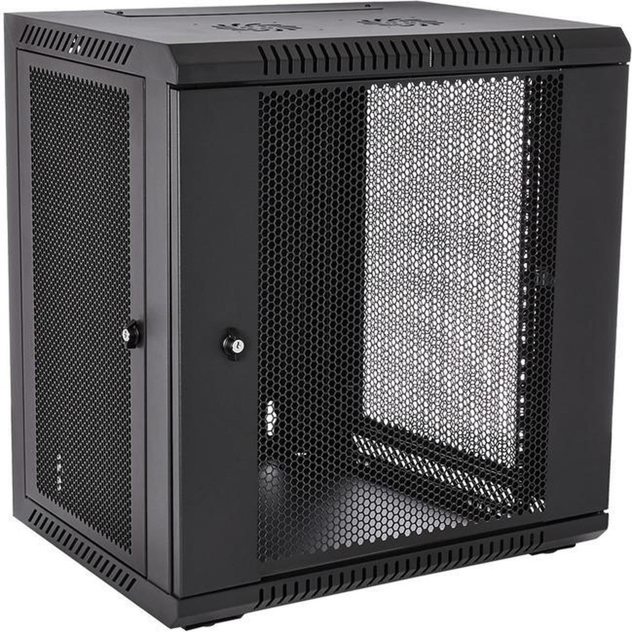Alt view image 2 of 2 - V7 12U Rack Wall Mount Vented Enclosure