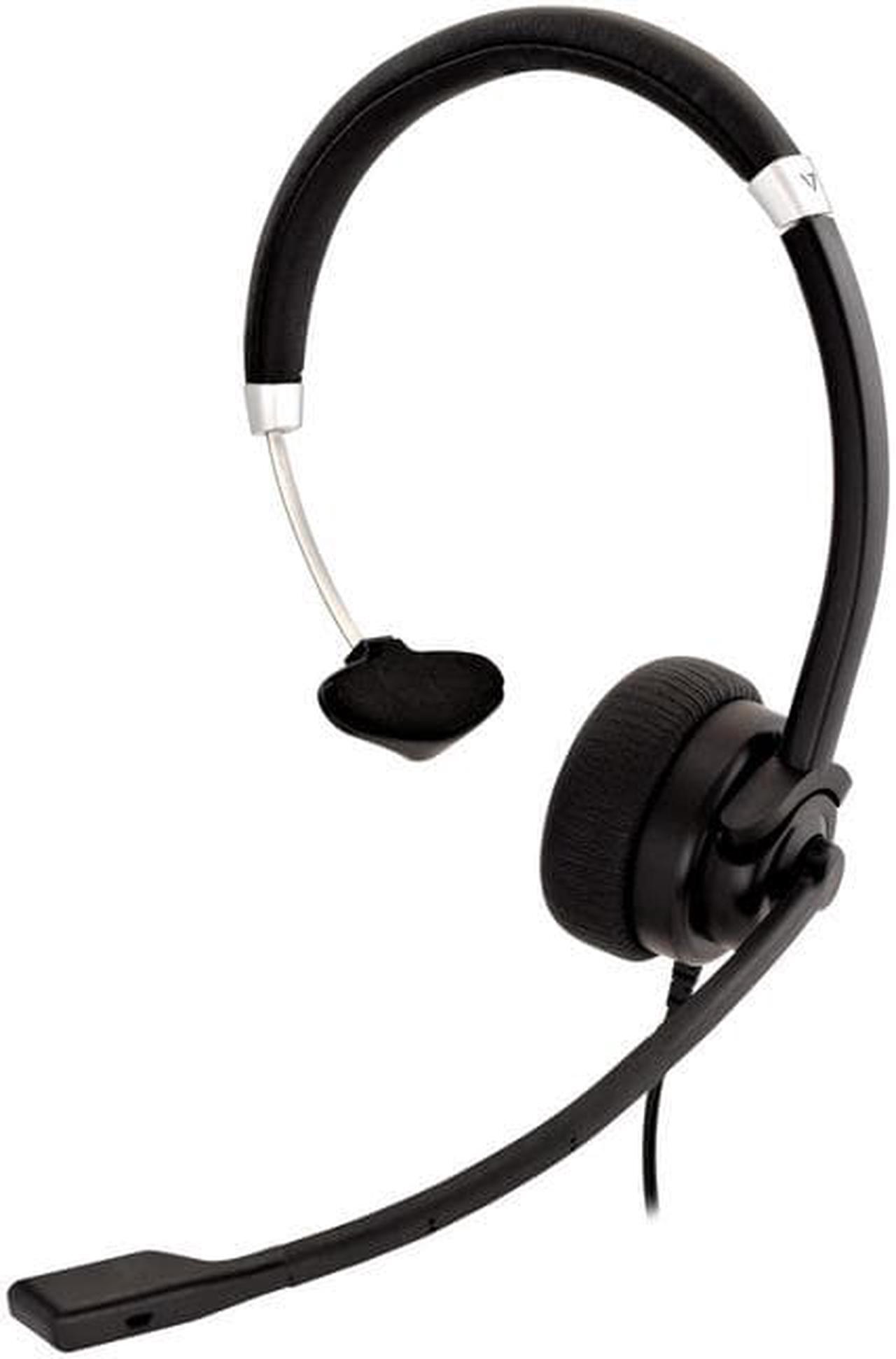 Alt view image 6 of 12 - V7 Deluxe USB Mono Headset with Boom Mic HU411