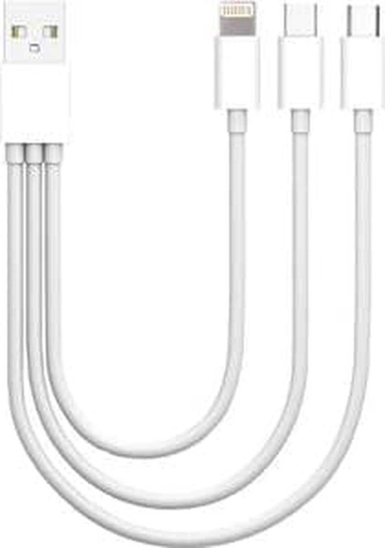 Alt view image 9 of 11 - 4Xem Usb To Lightning Micro Usb And Usb Type C Cable For Iphone/Ipod/Ipad/Galaxy