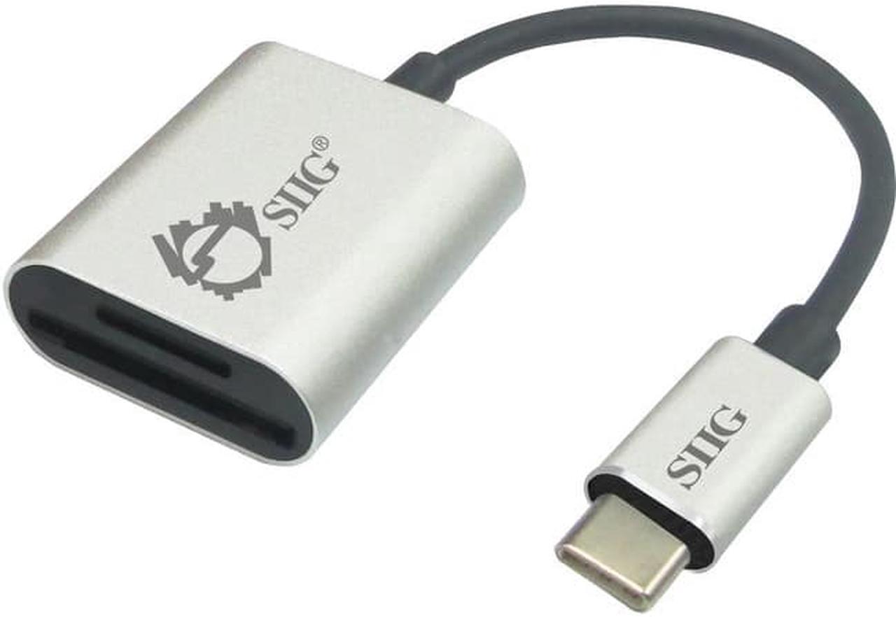 Alt view image 6 of 13 - SIIG JU-MR0F12-S1 Usb-C 2-In-1 Card Reader - Card Reader - 2 In 1 (Multi-Format) - Usb 3.0