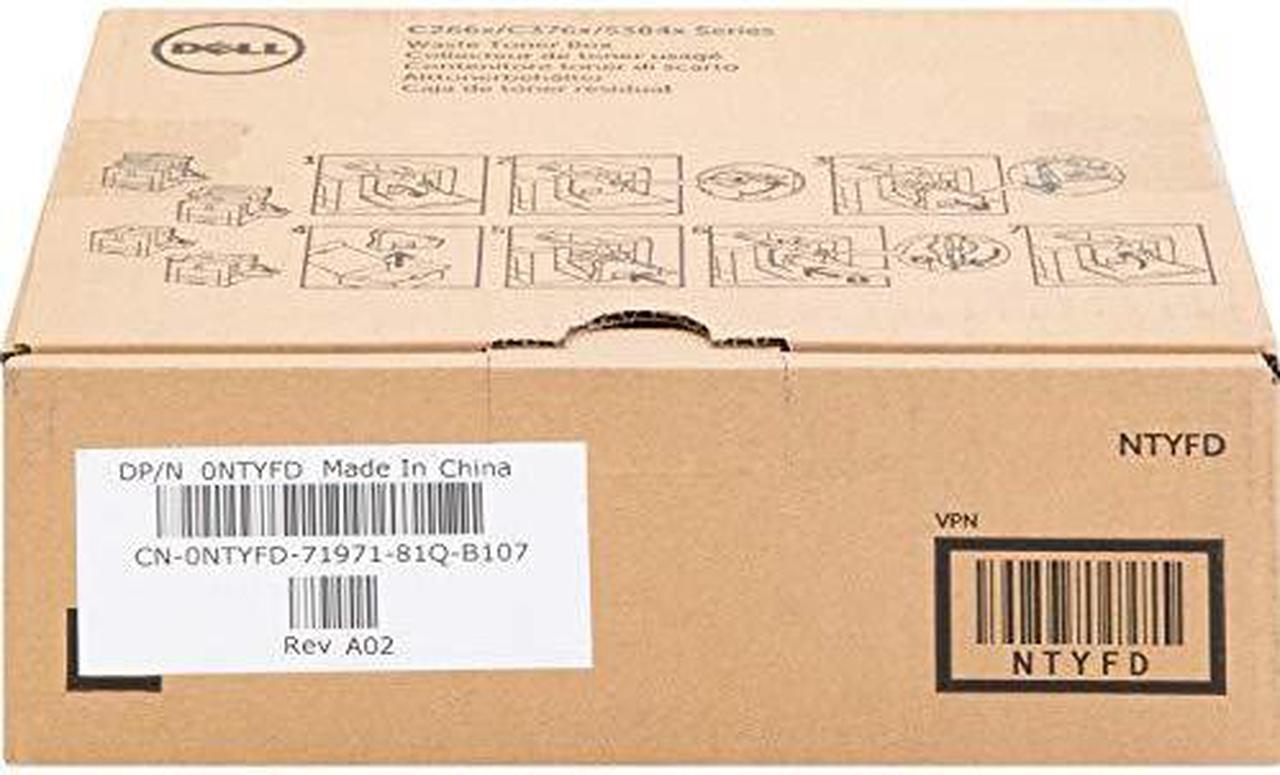 Alt view image 17 of 19 - Dell NTYFD C376XN/DN/DNF Waste CTNR Laser Printer Waste Container
